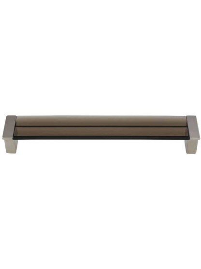 Positano Smoke Acrylic Cabinet Pull - 6 1/4 inch.